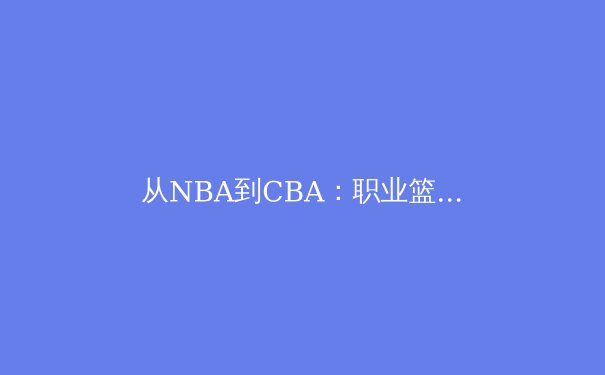 从NBA到CBA：职业篮球运动员的体能训练革命与科技融合 - 4